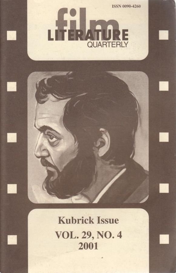 LITERATURE / FILM QUARTERLY magazine side cover Issue 116  Vol 29 # 4  2001